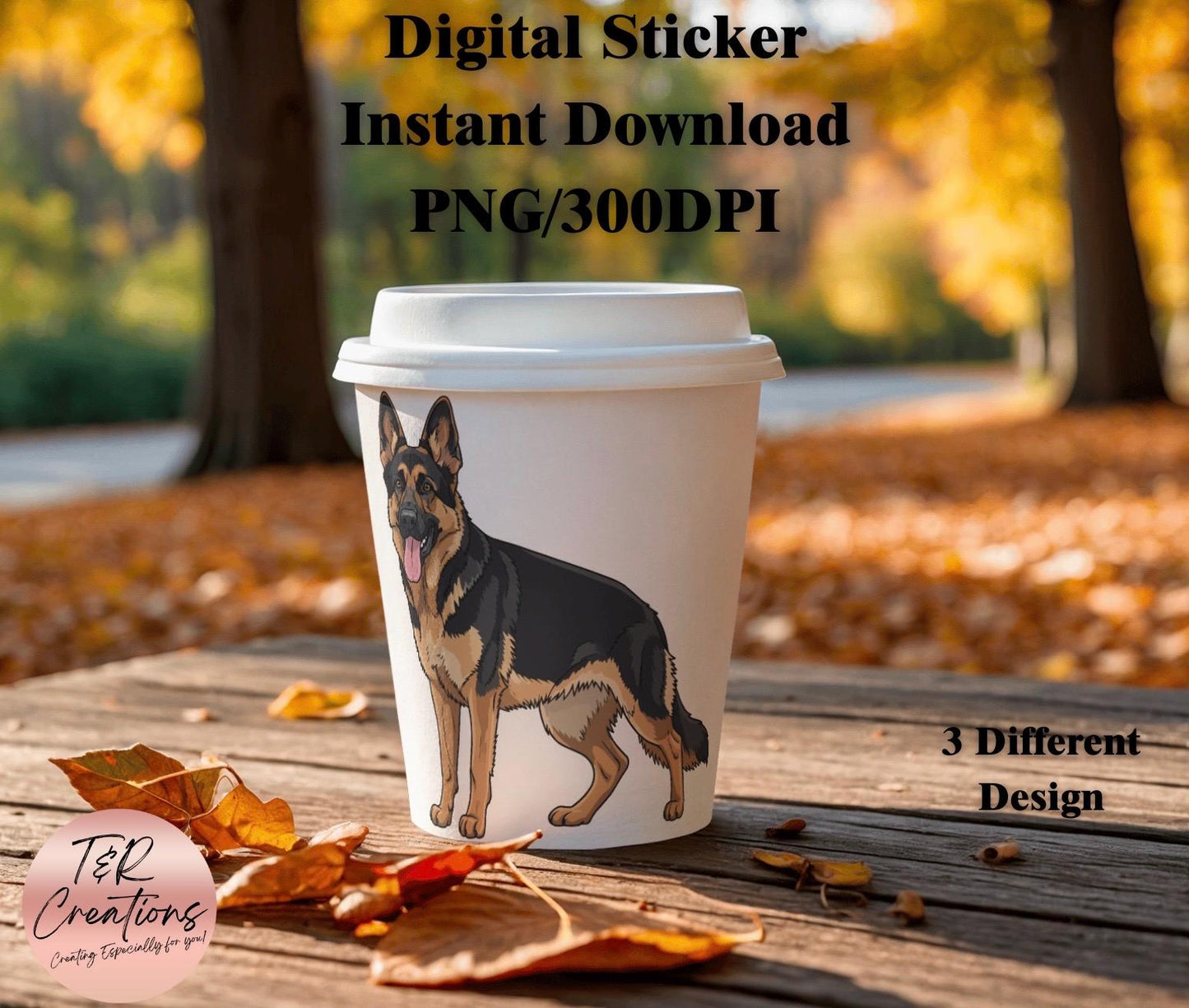 German Shepherd Digital Sticker