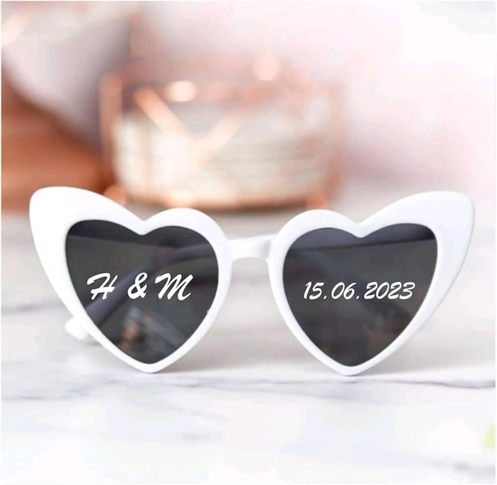 Custom Vinyl Stickers for Party Glasses: Personalized Initials & Date