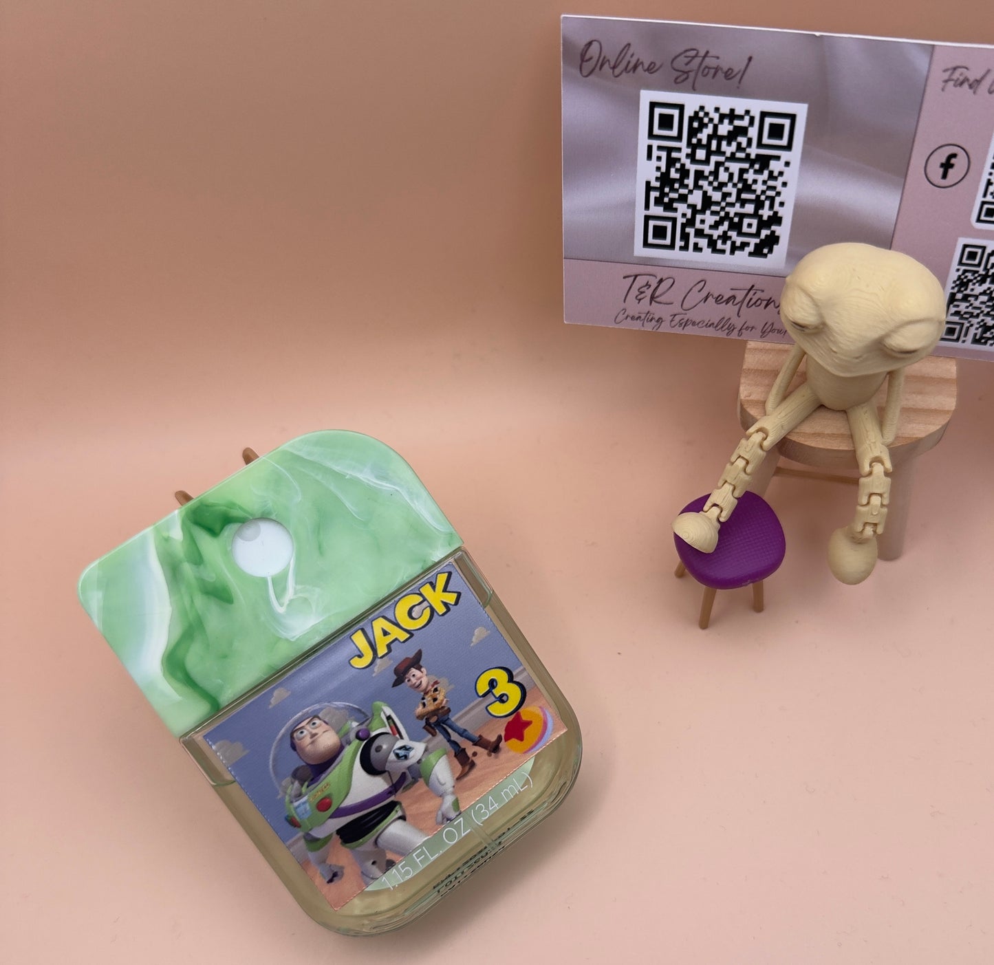🧴✨ Personalized Toy Story Hand Sanitizer Favors