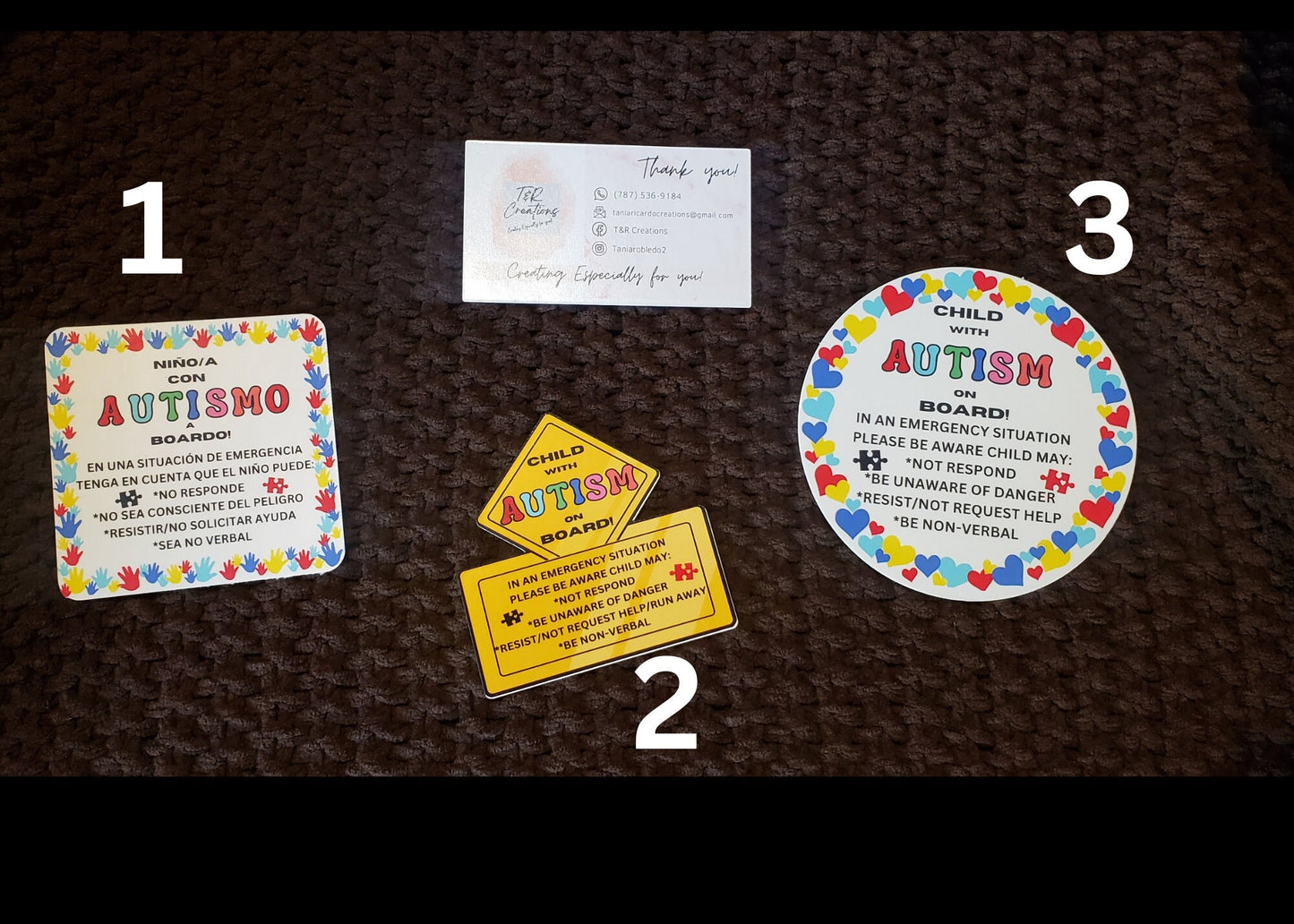 Child with Autism Alert Car Sticker - Waterproof Vinyl Decal