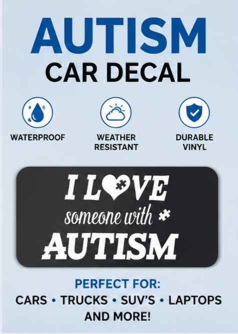 Autism car decal/ Vinyl sticker