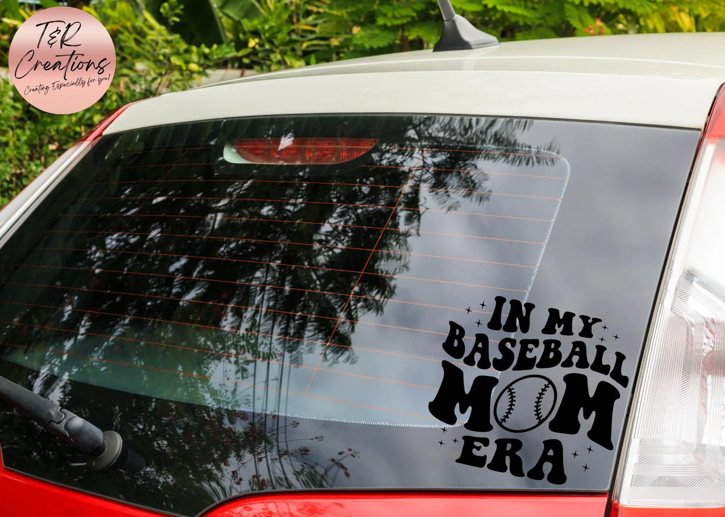 Baseball Mom Era Car Decal: Waterproof Vinyl Sticker