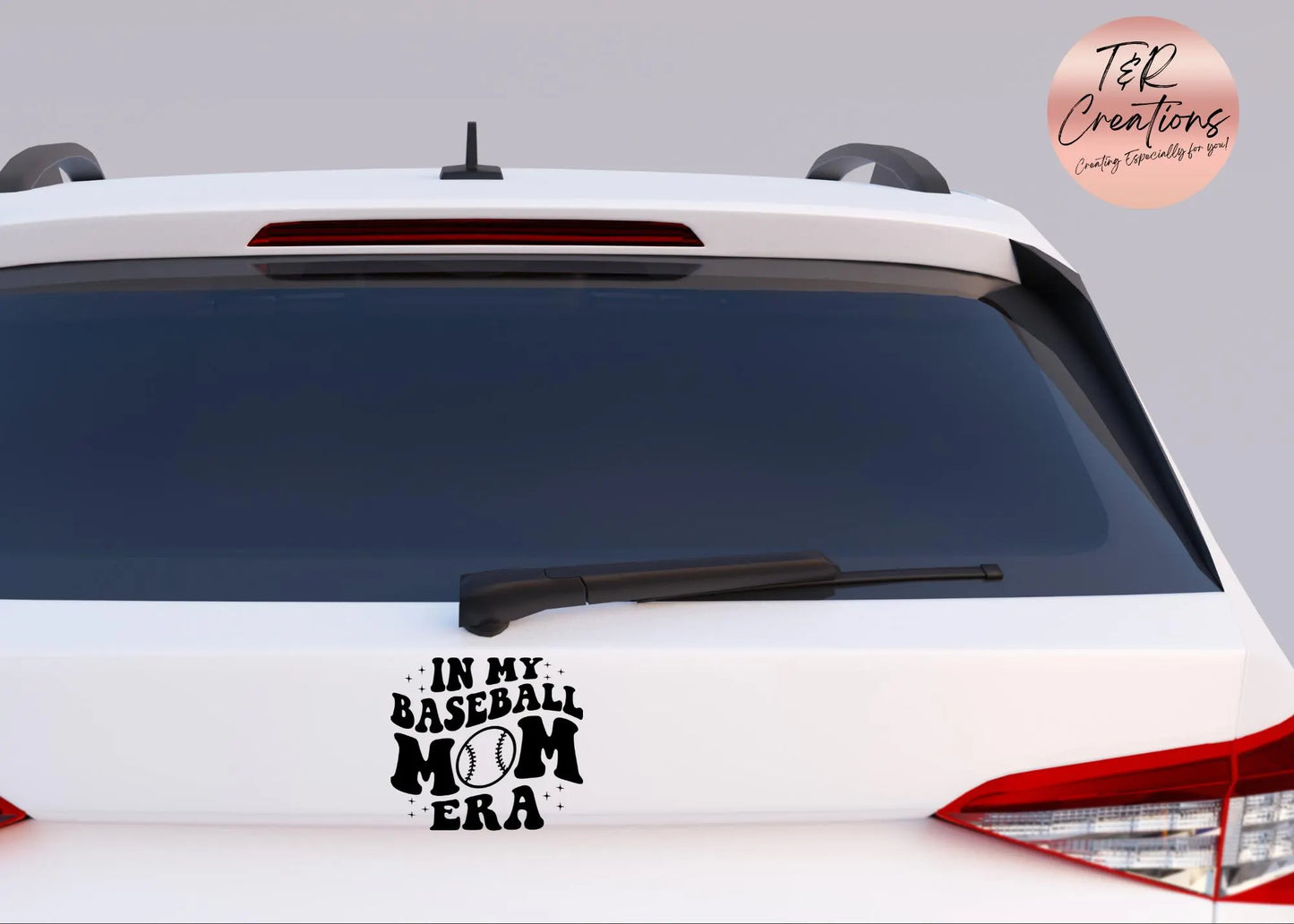 Baseball Mom Era Car Decal: Waterproof Vinyl Sticker