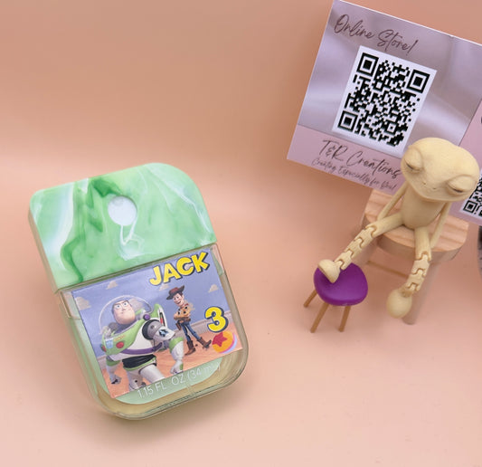 🧴✨ Personalized Toy Story Hand Sanitizer Favors