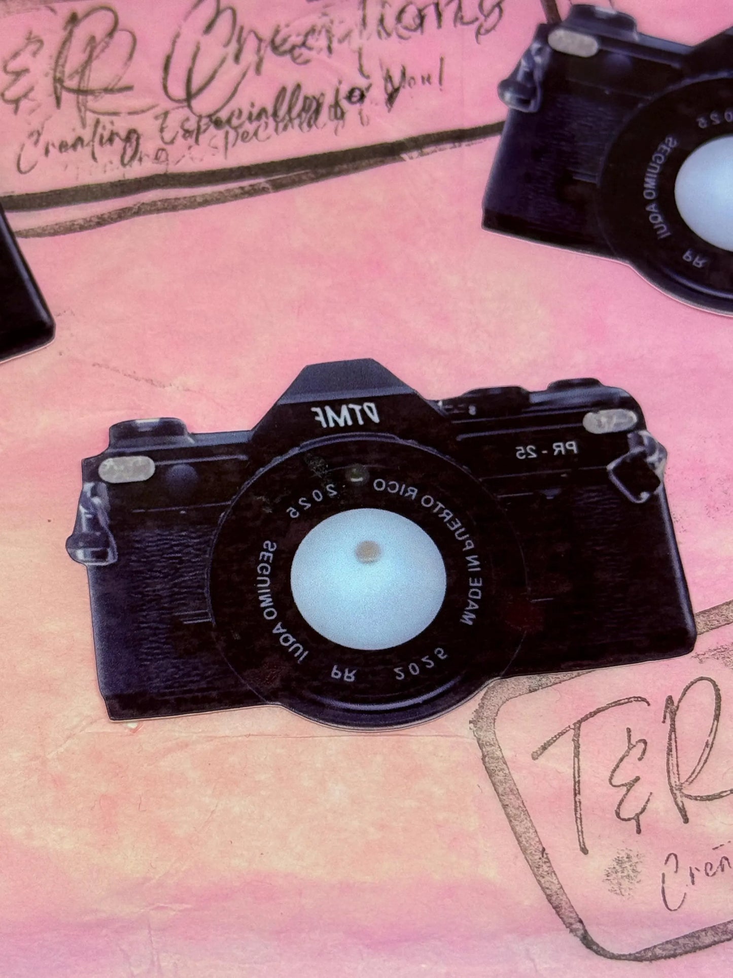 Camera Custom Temporary Tattoo Puerto Rico Design Concert