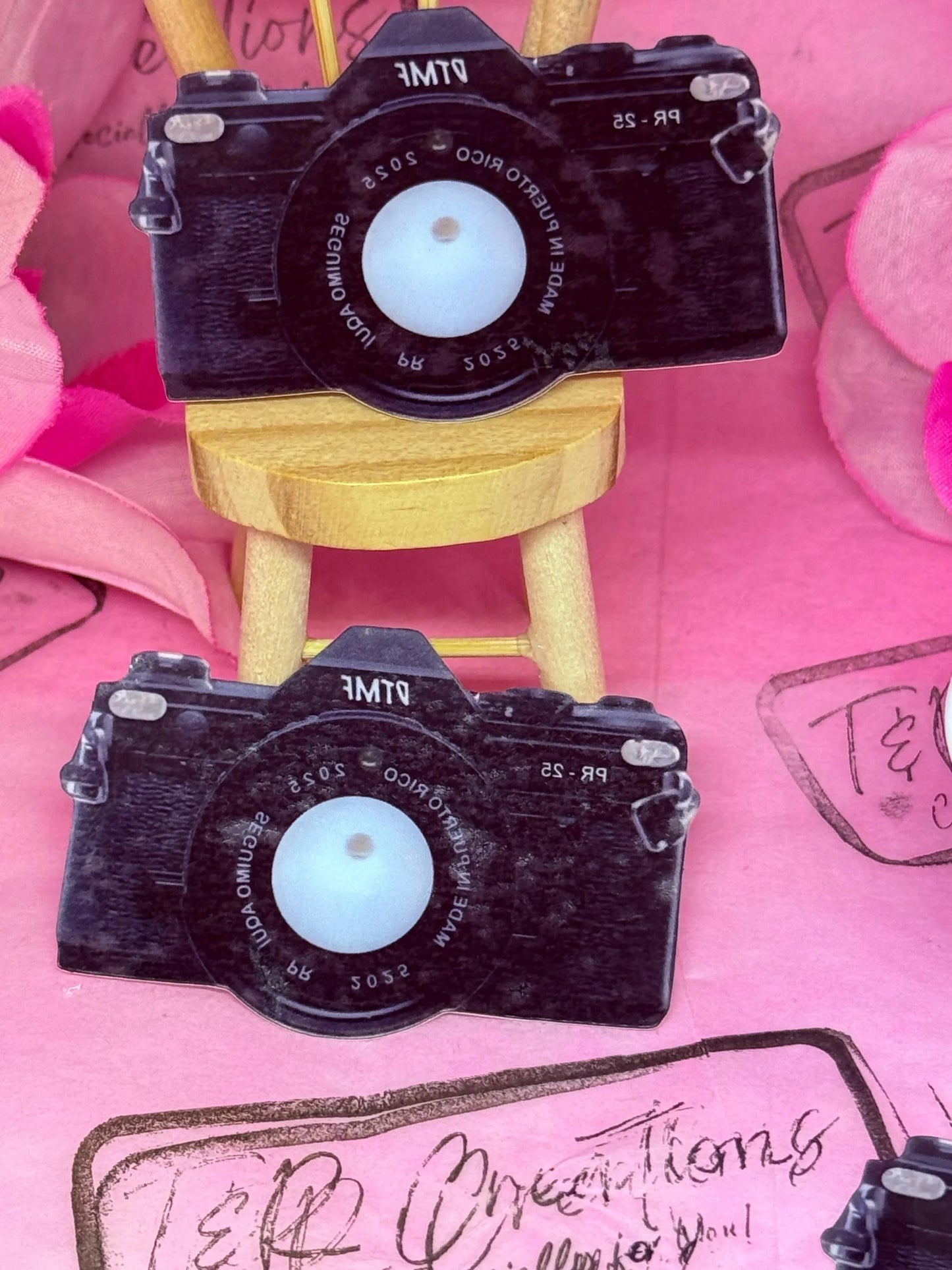 Camera Custom Temporary Tattoo Puerto Rico Design Concert
