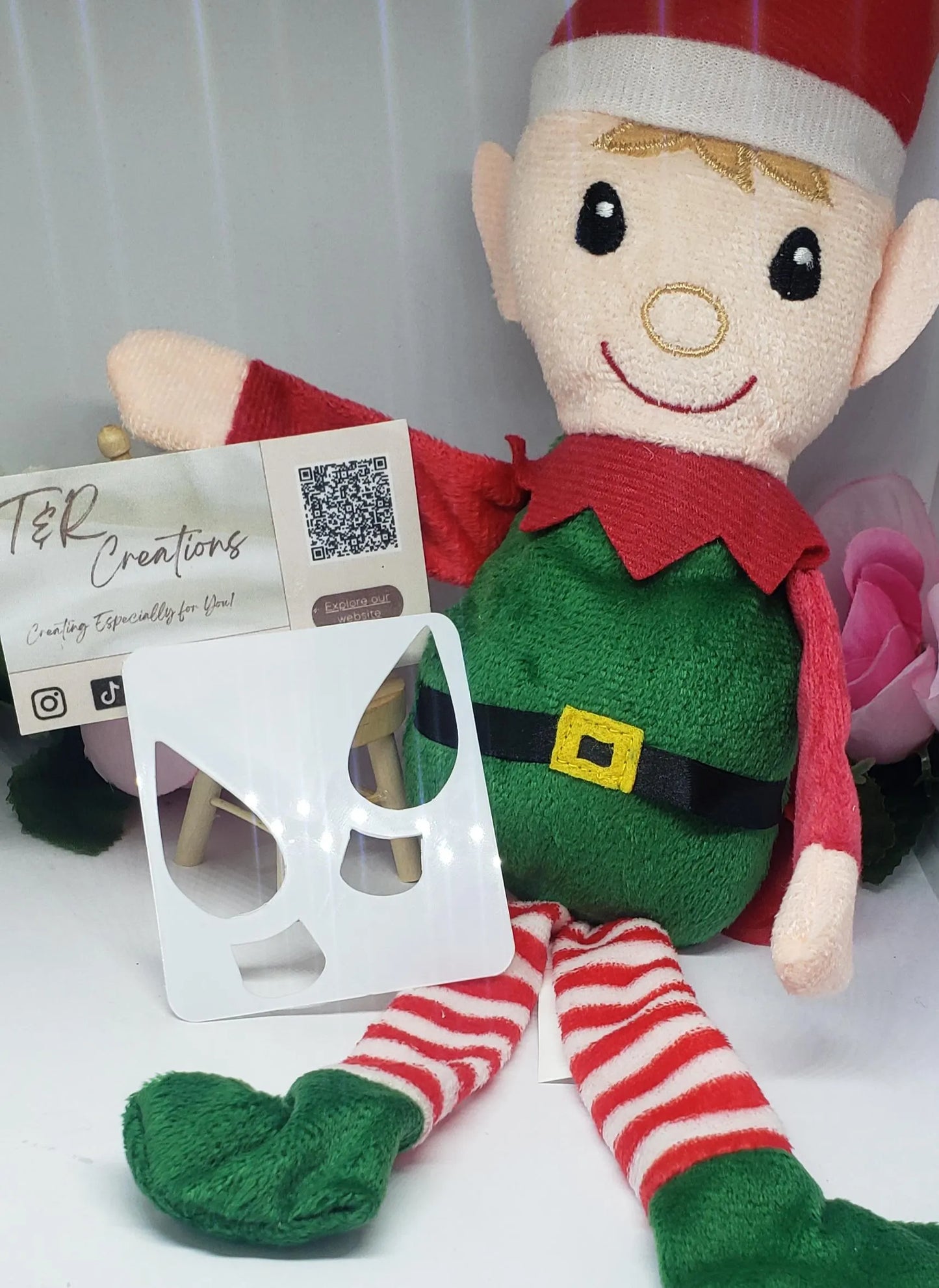 Christmas Naughty Elves and feet stencil. Naughty Elf Elves Behaving. Funny Christmas. Couple games. Friends game. Christmas Gift.