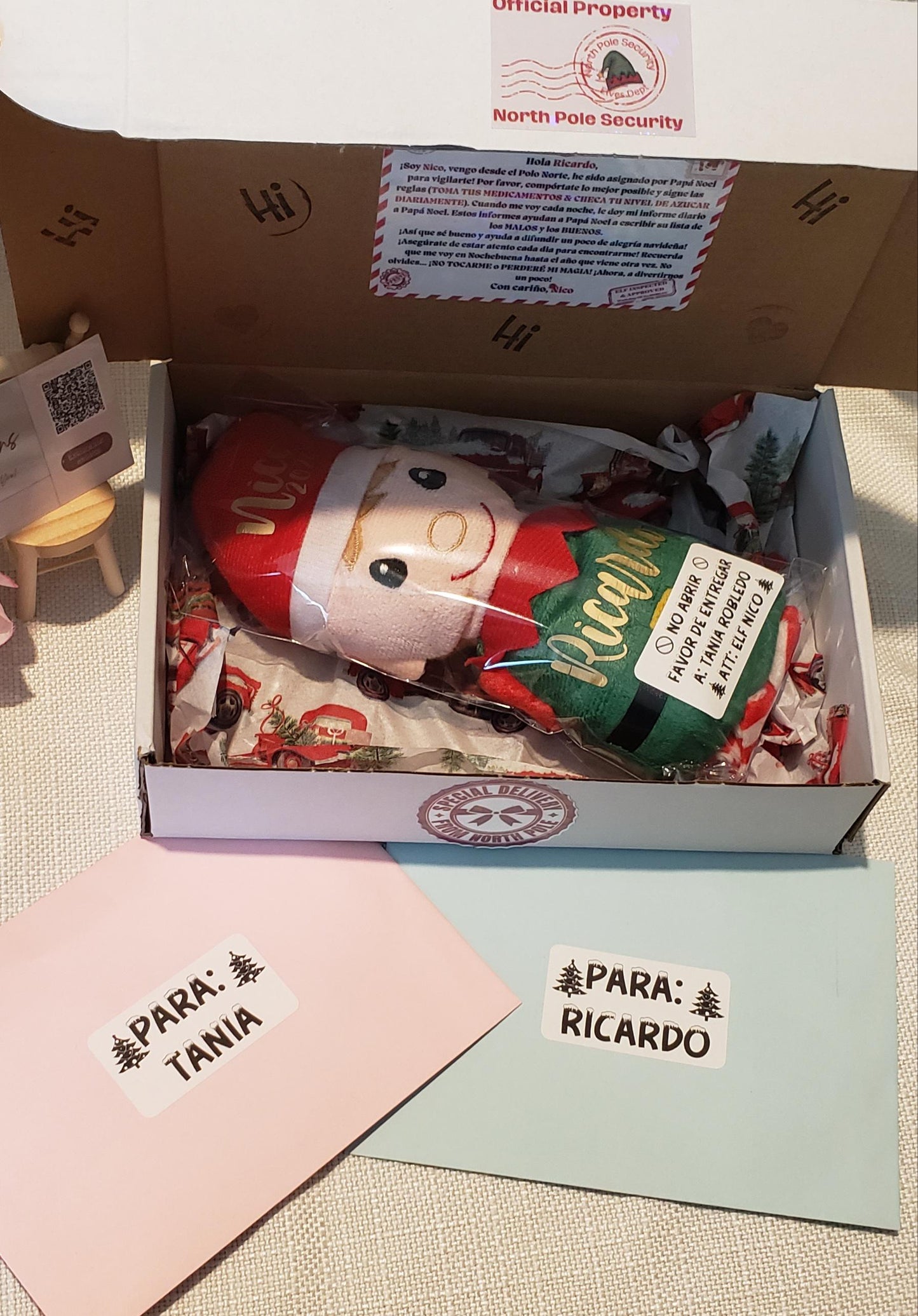 Personalized Christmas Elf Kit | Naughty Elf Holiday Tradition | Custom Name Elf Gift for Kids