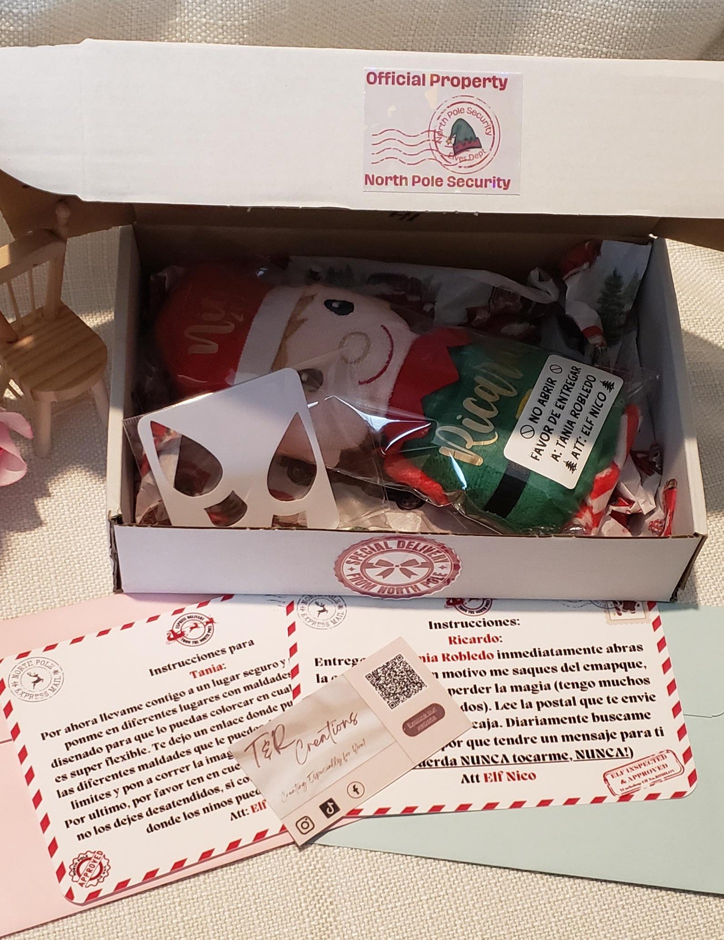 Personalized Christmas Elf Kit | Naughty Elf Holiday Tradition | Custom Name Elf Gift for Kids