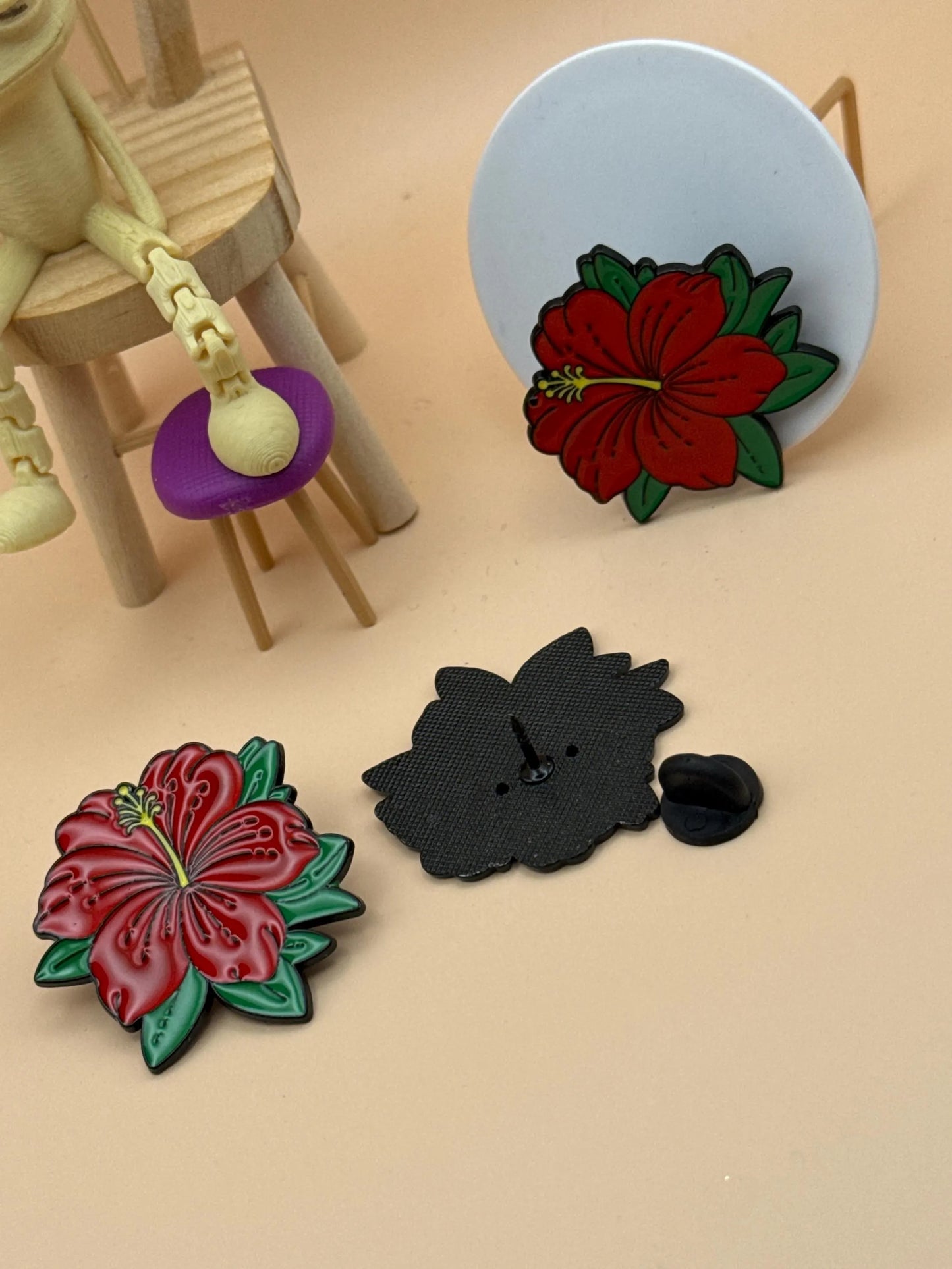 Thespesia Pin Puerto Rico Grandiflora/ Brooch flower