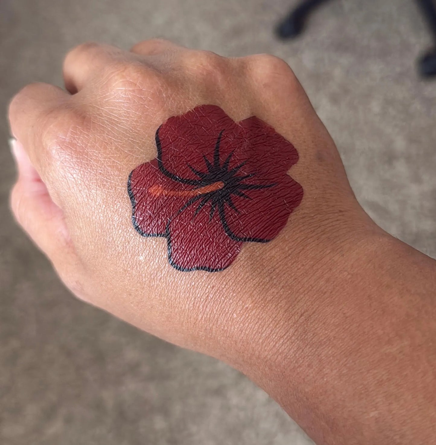 Tattoo Temporary/ Puerto Rican flower Thespesia grandiflora