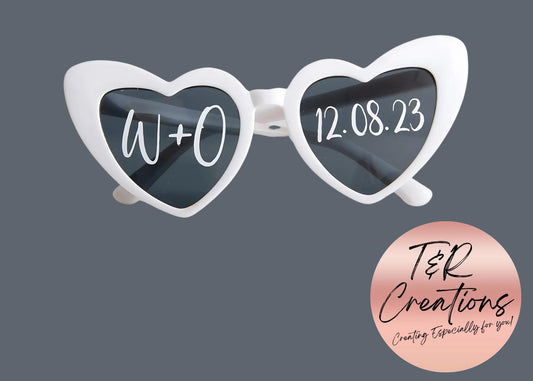 Custom Vinyl Stickers for Party Glasses: Personalized Initials & Date