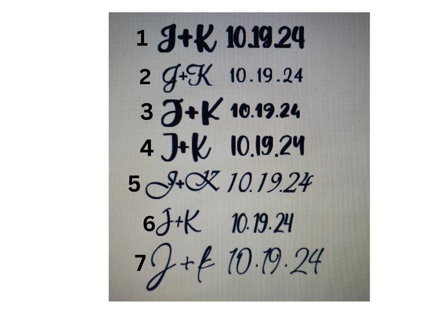 Custom Vinyl Stickers for Party Glasses: Personalized Initials & Date