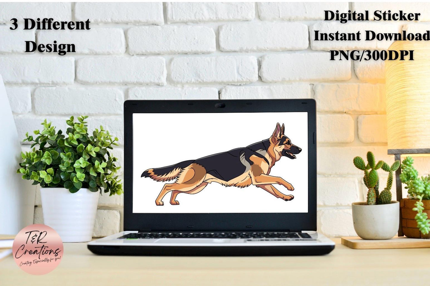 German Shepherd Digital Sticker