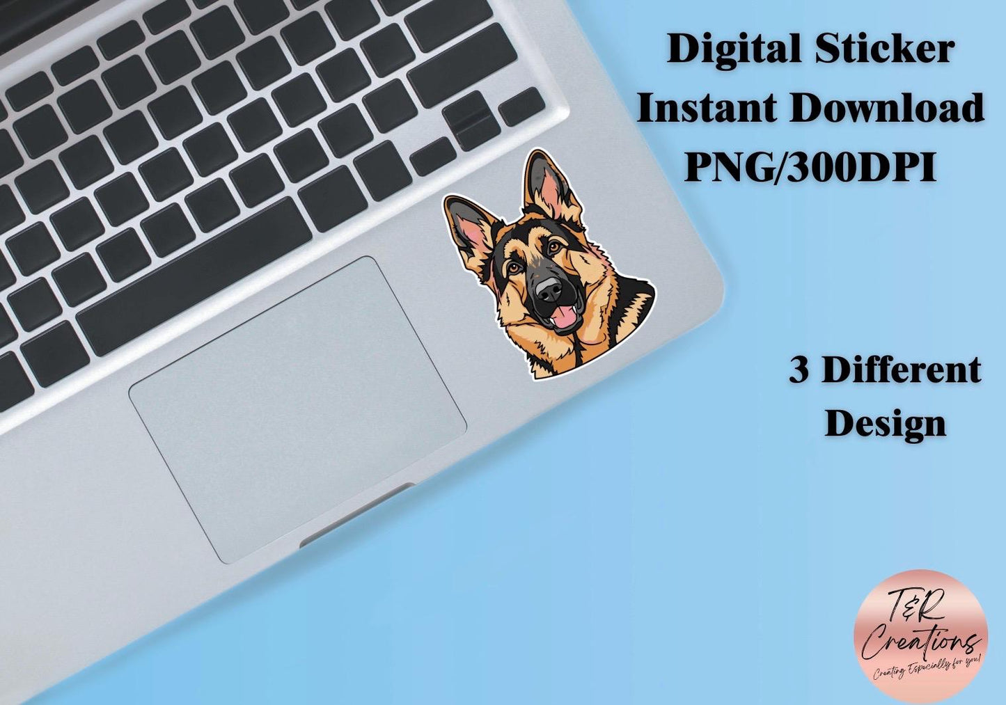 German Shepherd Digital Sticker