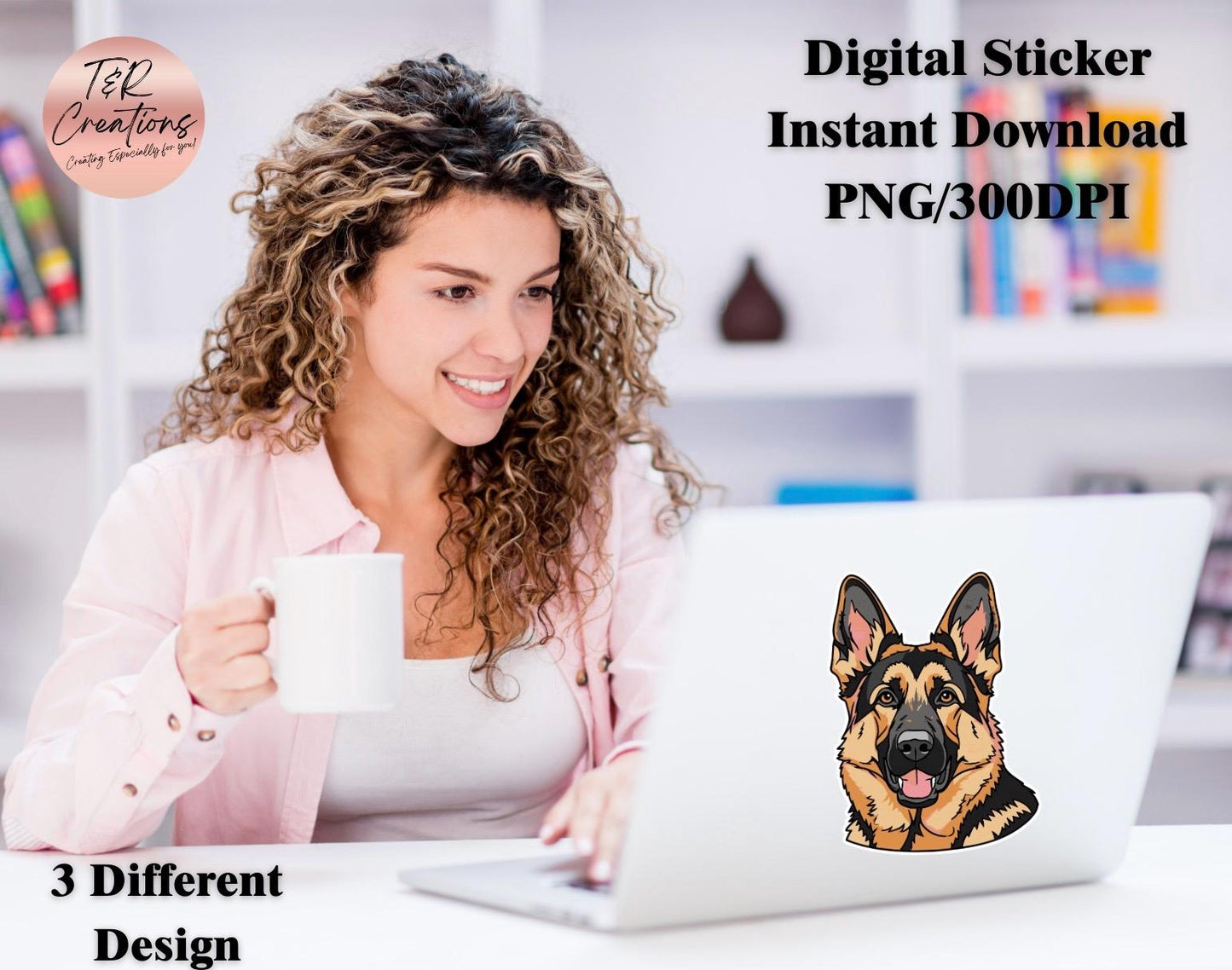 German Shepherd Digital Sticker
