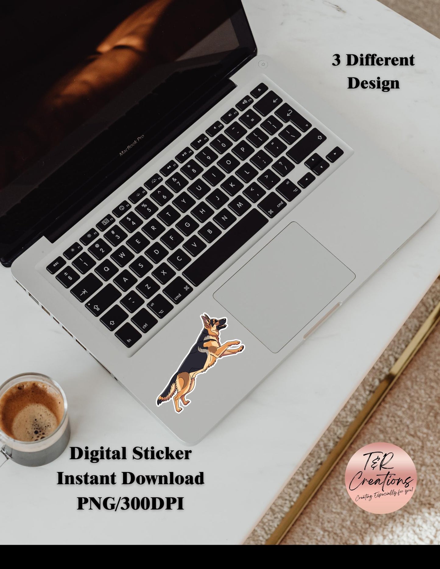 German Shepherd Digital Sticker
