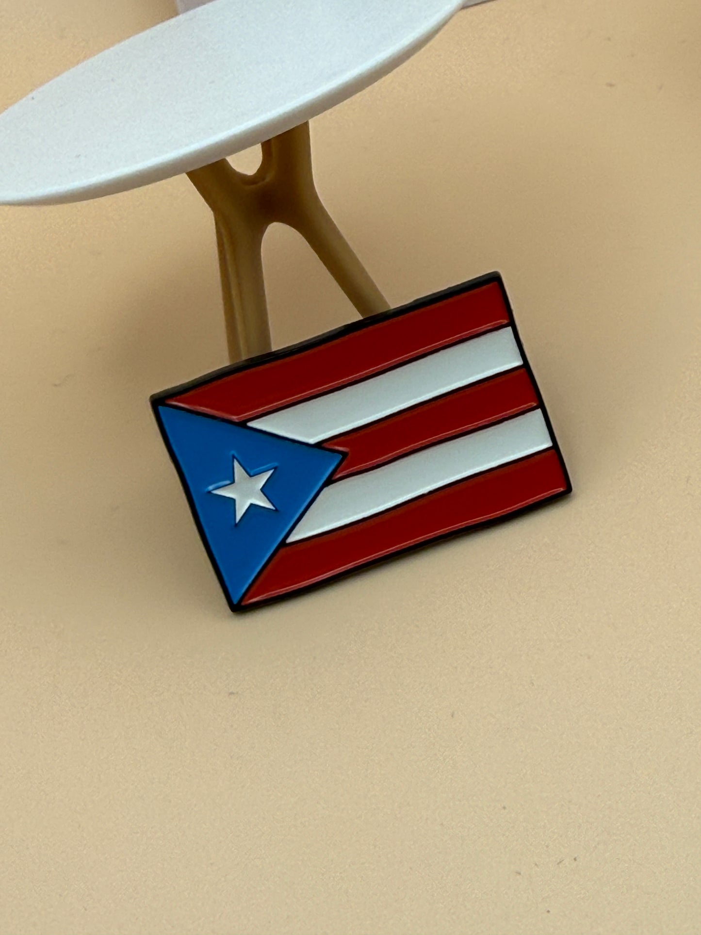 Flag Puerto Rico Pin | Handmade Metal Pin