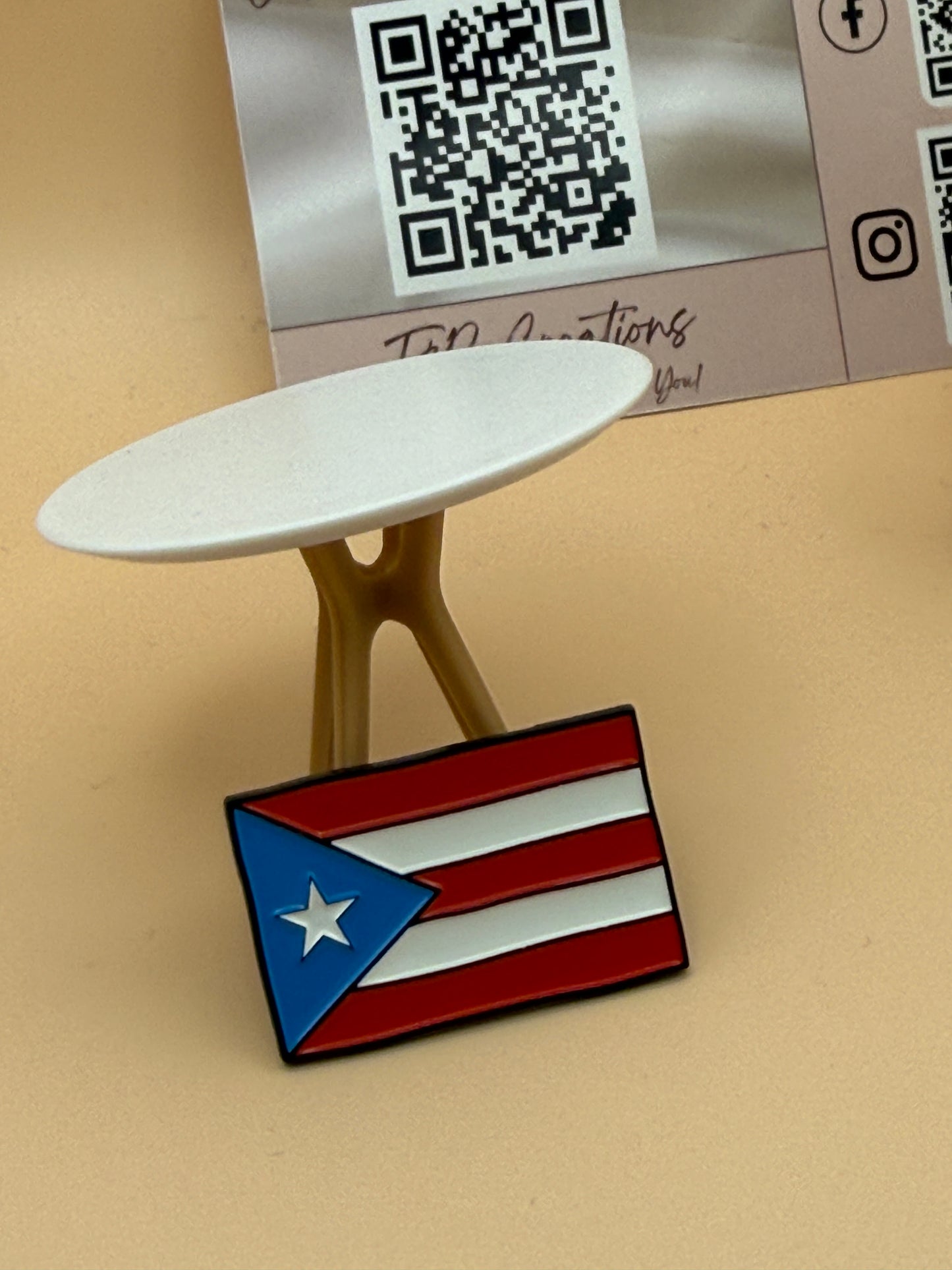 Flag Puerto Rico Pin | Handmade Metal Pin