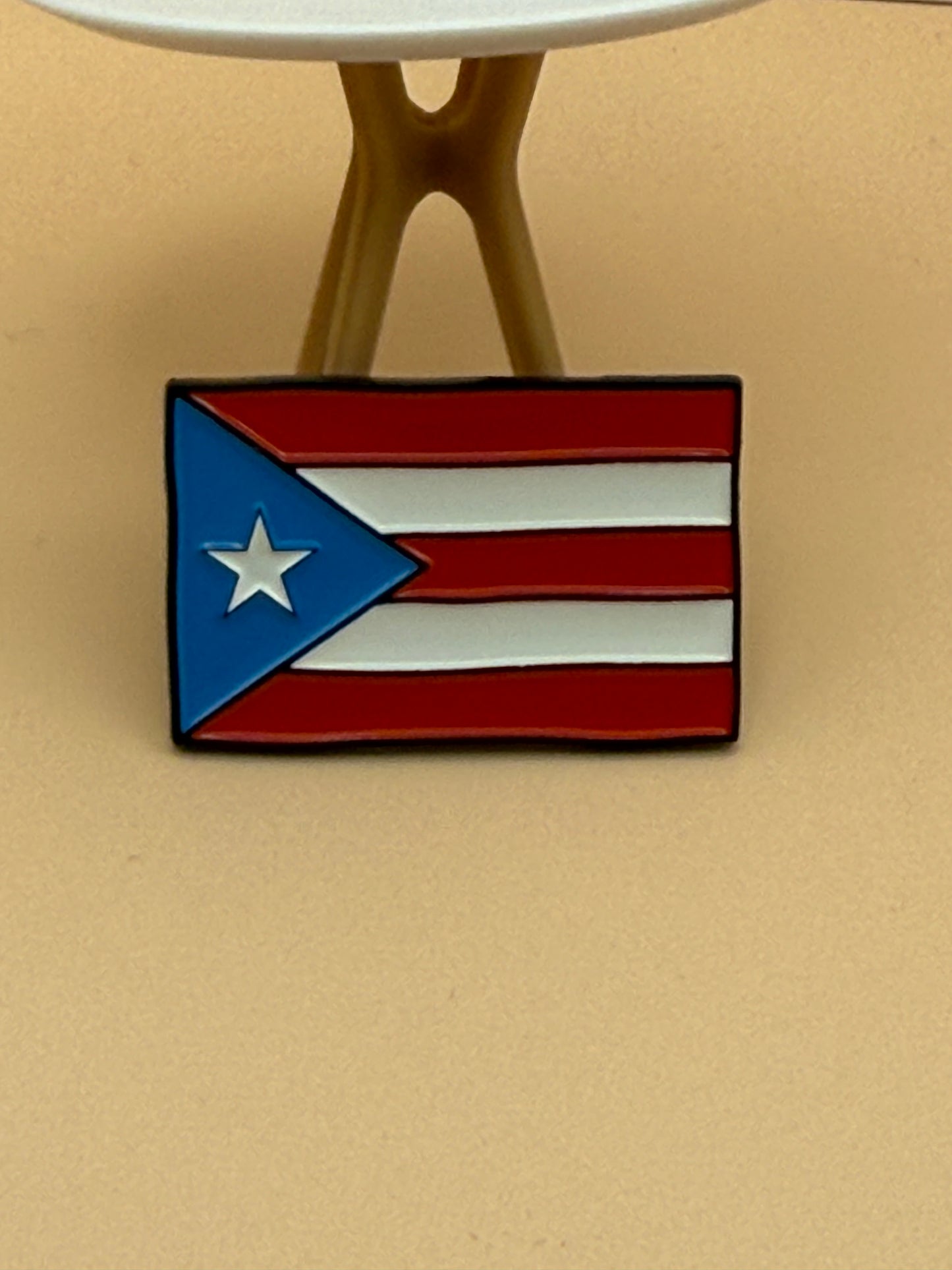 Flag Puerto Rico Pin | Handmade Metal Pin