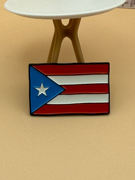 Flag Puerto Rico Pin | Handmade Metal Pin