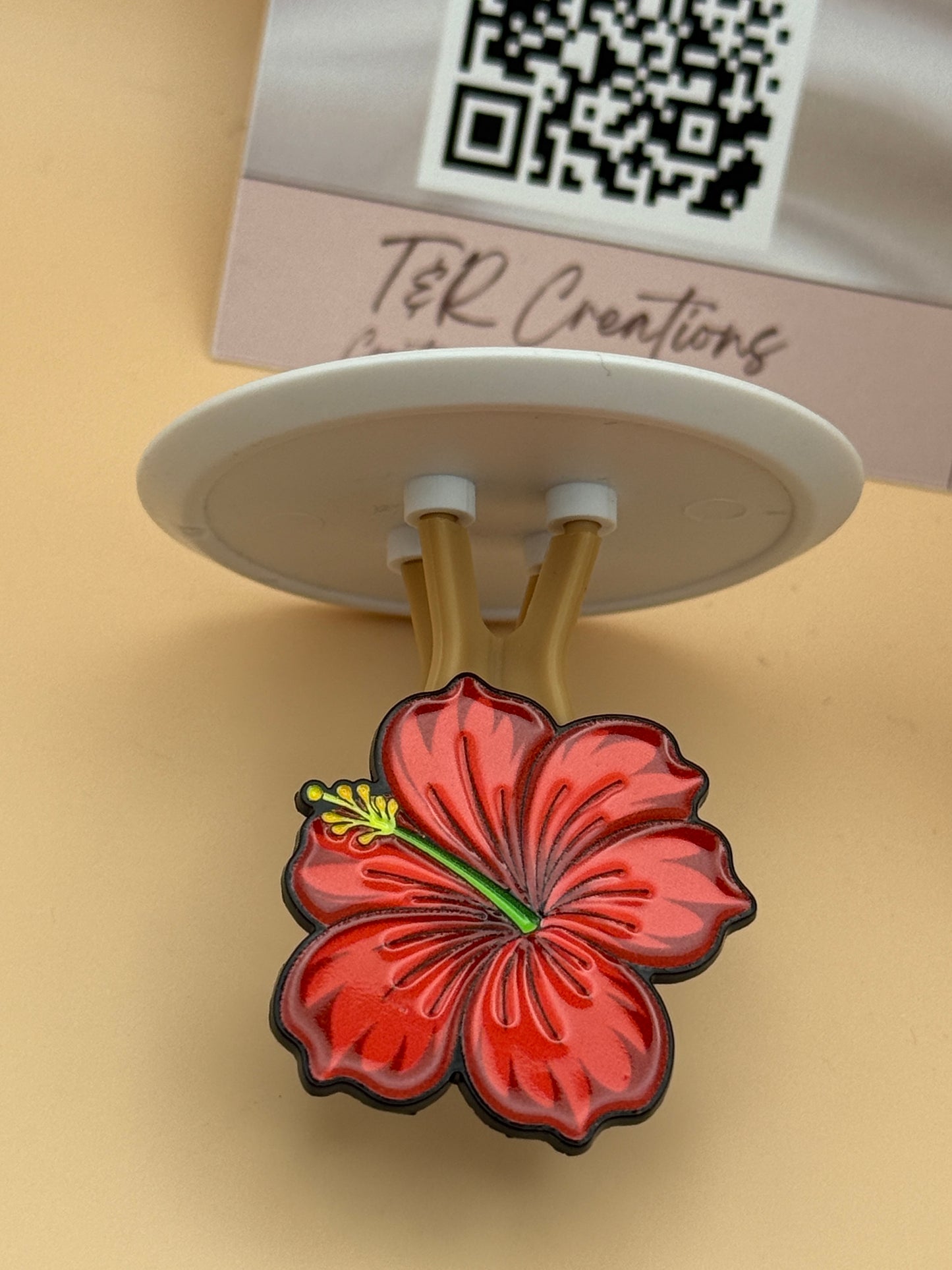 Flower Pin Puerto Rican Grandiflora/ Brooch flower
