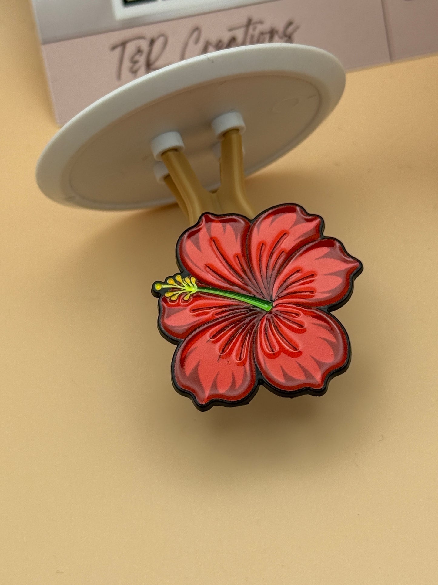 Flower Pin Puerto Rican Grandiflora/ Brooch flower