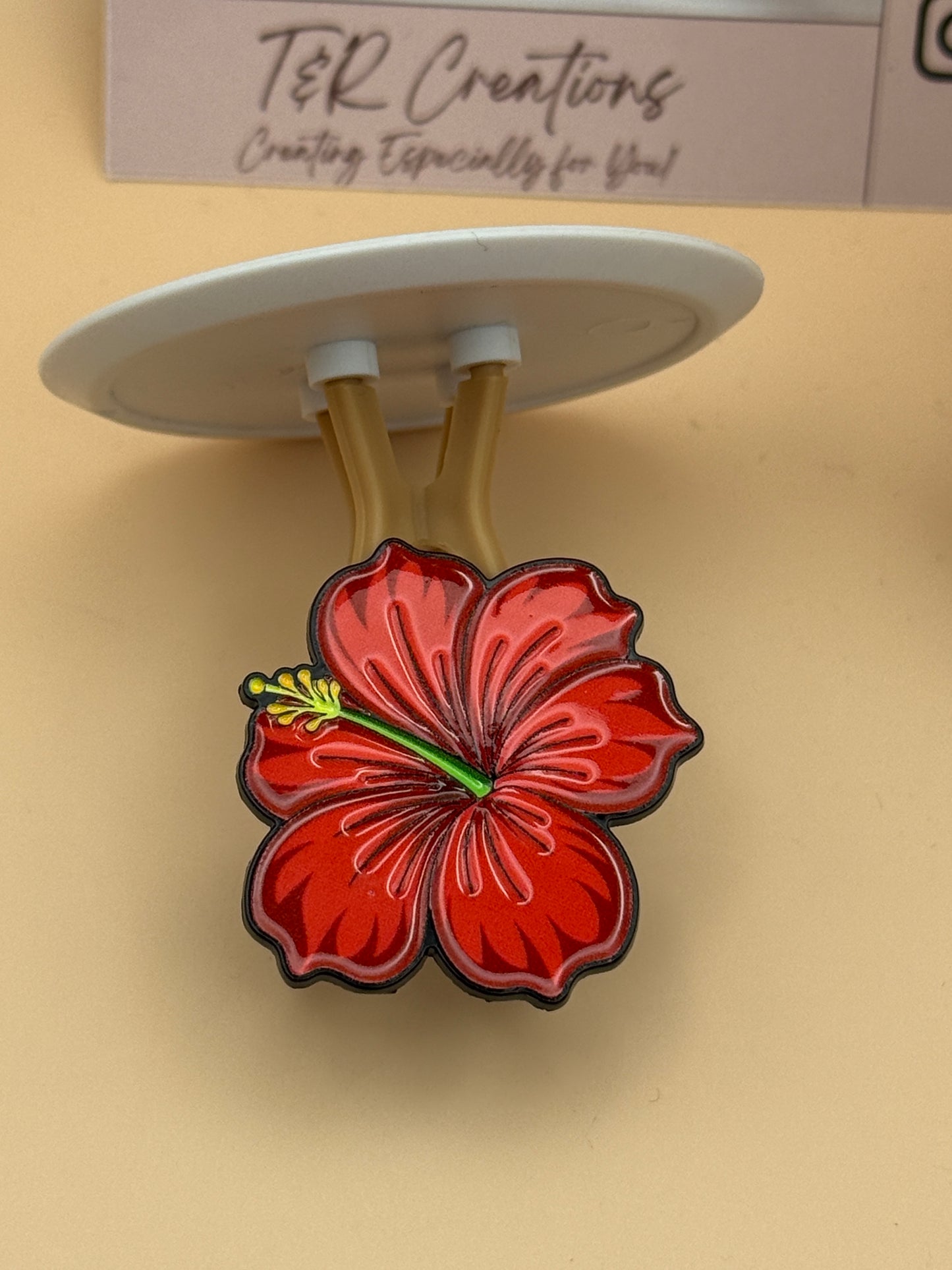 Flower Pin Puerto Rican Grandiflora/ Brooch flower