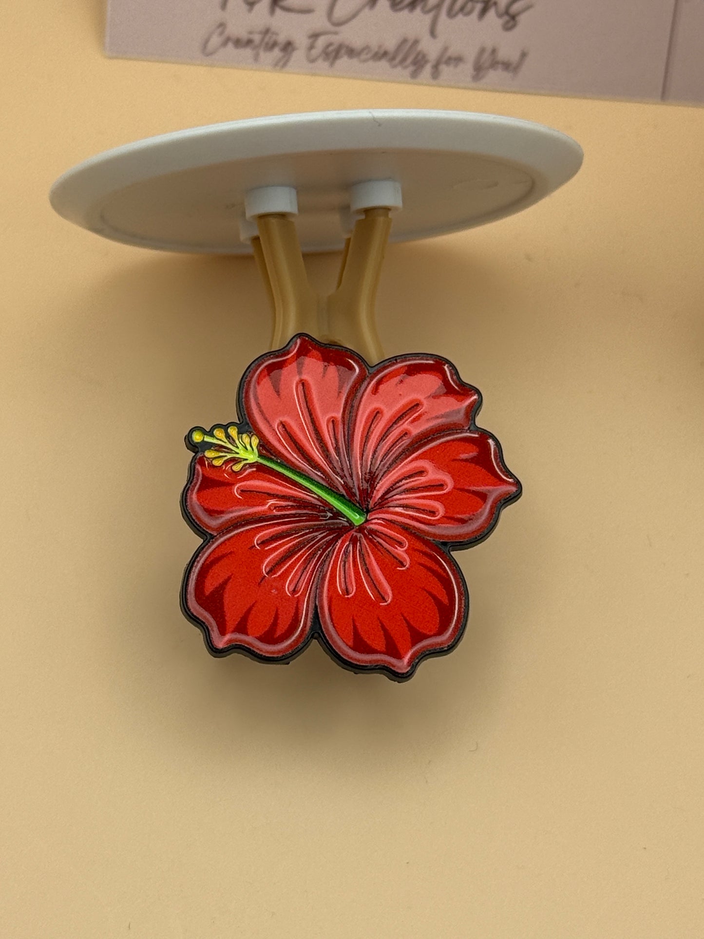 Flower Pin Puerto Rican Grandiflora/ Brooch flower