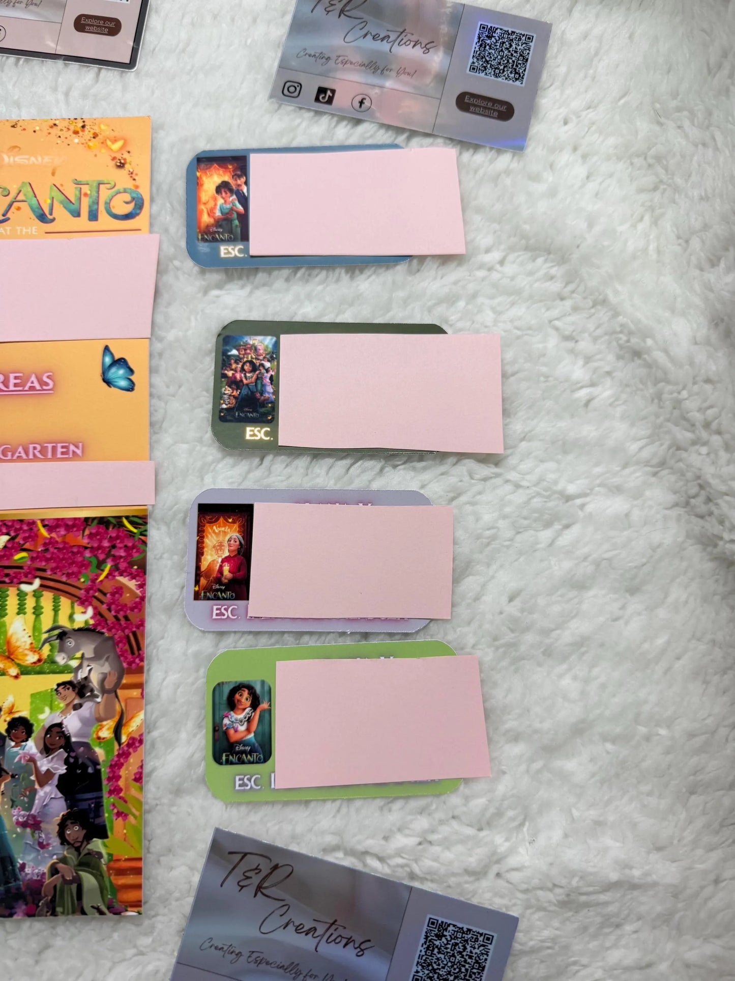 Magical Family Inspired/ Floral Doll Theme Custom Waterproof Stickers: Back to School Stickers