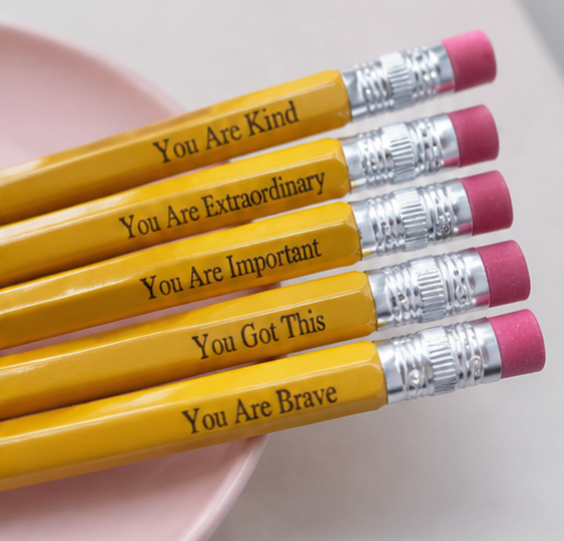 ✏️ Inspirational Engraved Pencil Set