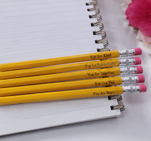 ✏️ Inspirational Engraved Pencil Set