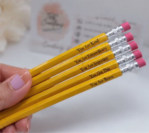 ✏️ Inspirational Engraved Pencil Set