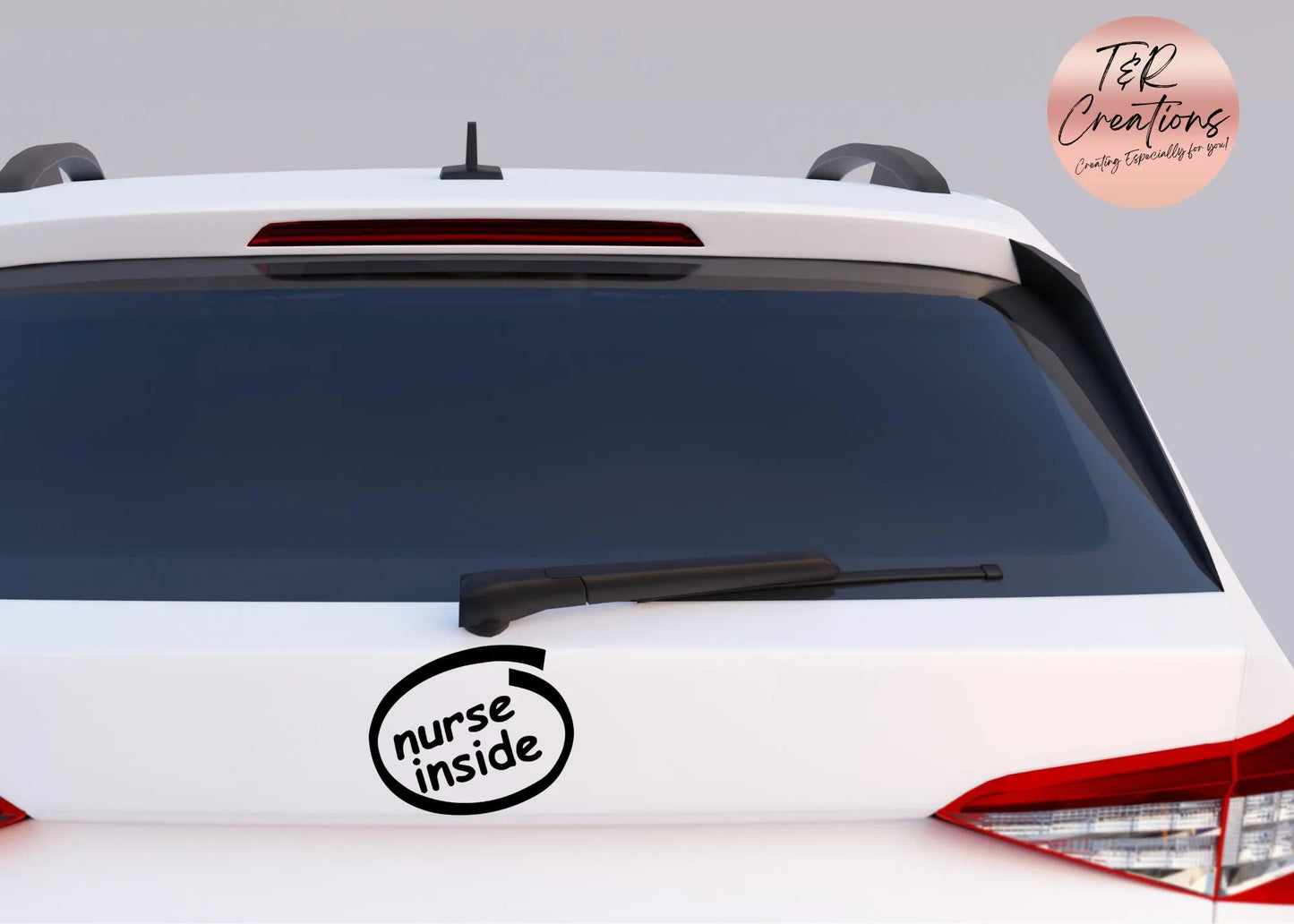 Nurse Inside” Car Decal – Waterproof & Long-Lasting