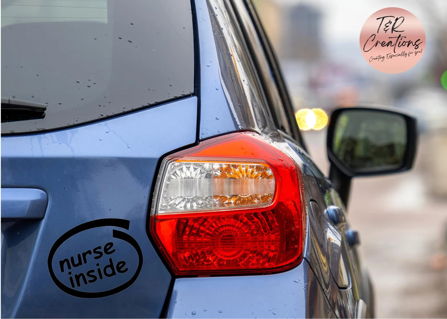 Nurse Inside” Car Decal – Waterproof & Long-Lasting