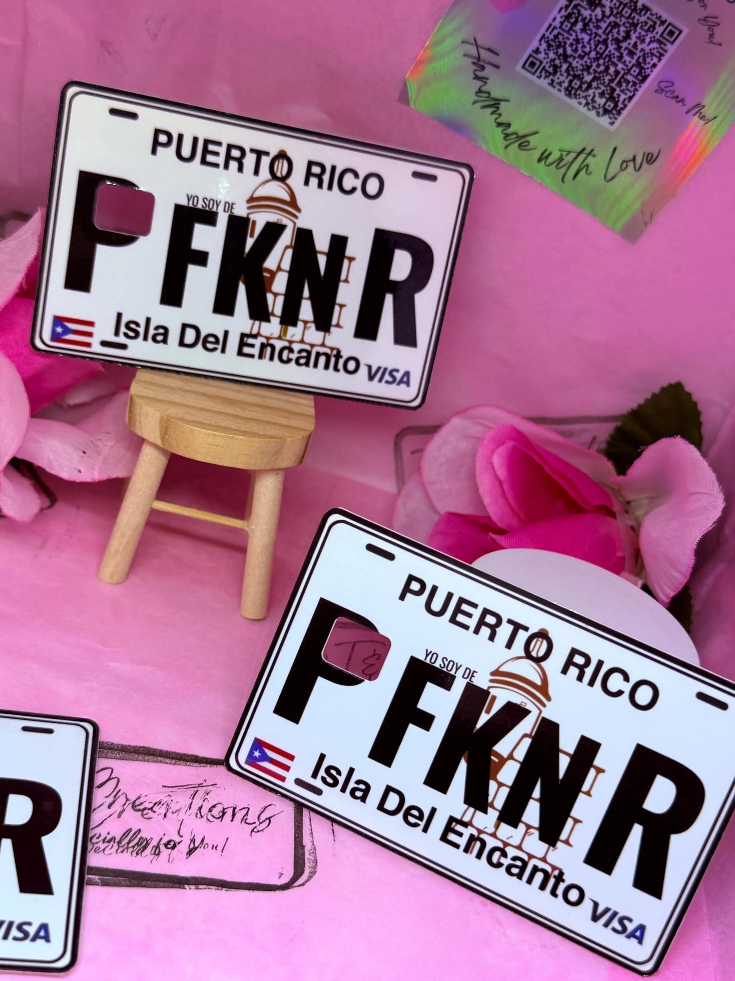 PFKNR Sticker for Credit debit card / Glossy Vinyl Card Decal Puerto Rican