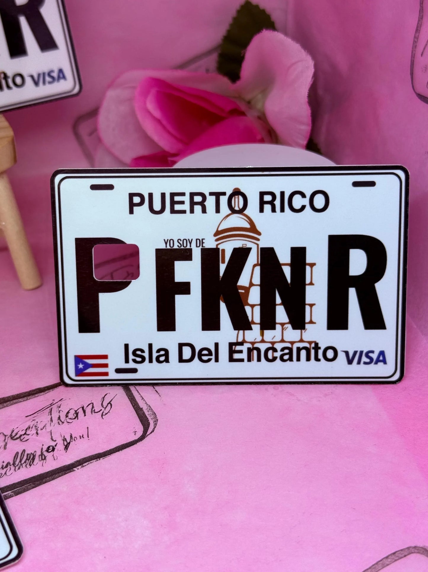 PFKNR Sticker for Credit debit card / Glossy Vinyl Card Decal Puerto Rican