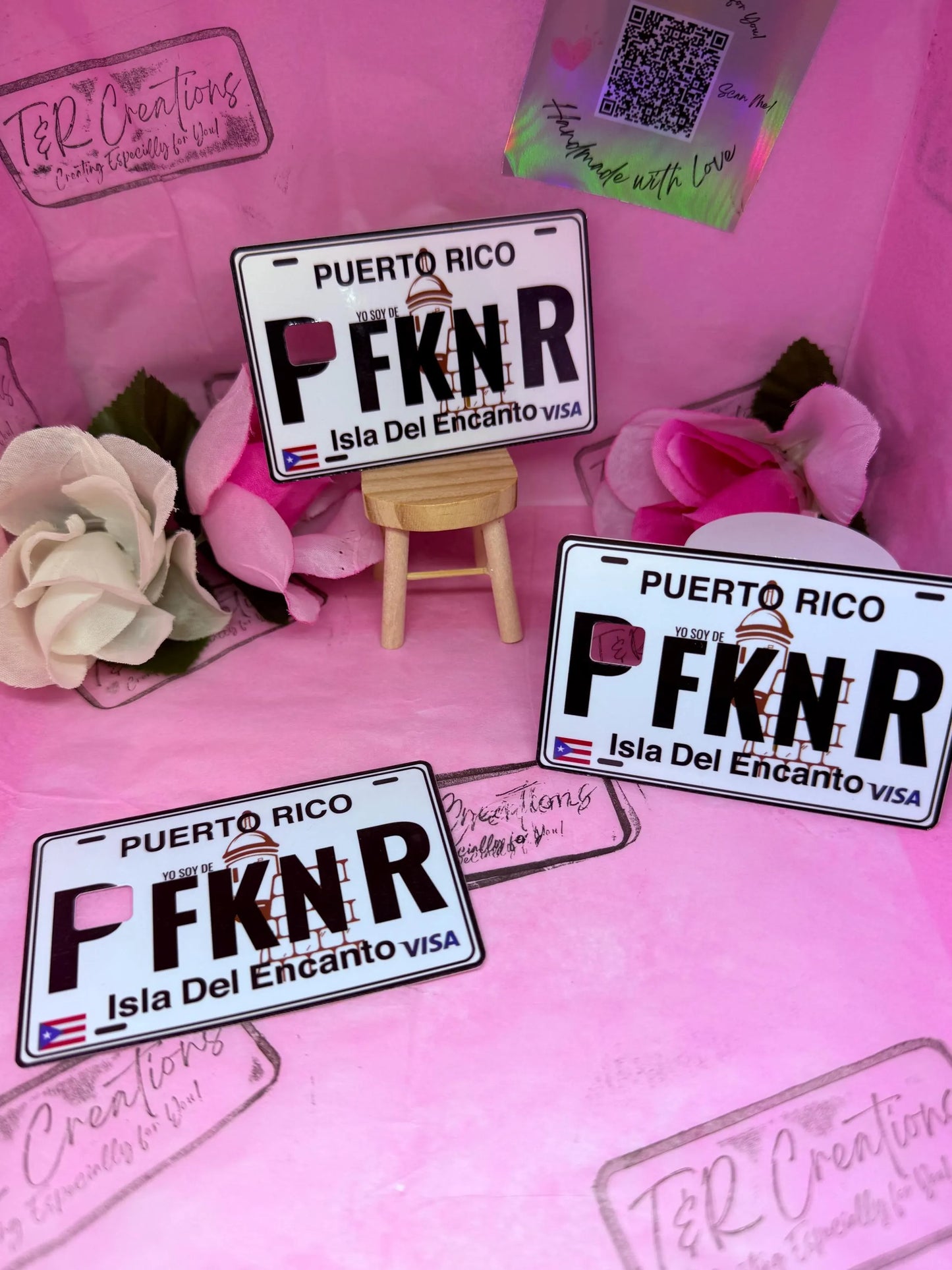 PFKNR Sticker for Credit debit card / Glossy Vinyl Card Decal Puerto Rican