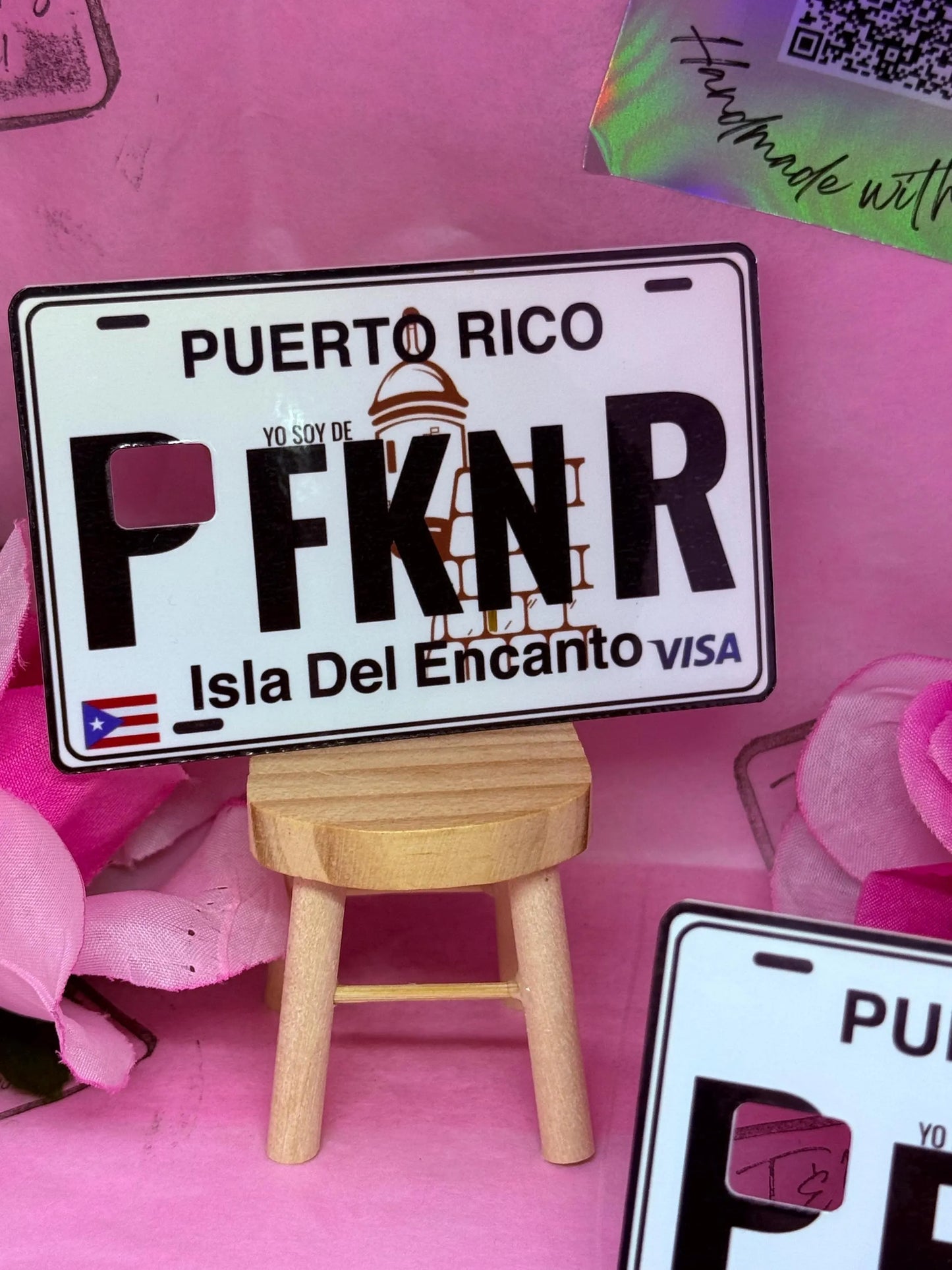 PFKNR Sticker for Credit debit card / Glossy Vinyl Card Decal Puerto Rican