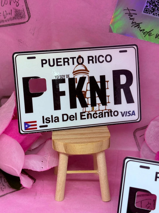 PFKNR Sticker for Credit debit card / Glossy Vinyl Card Decal Puerto Rican