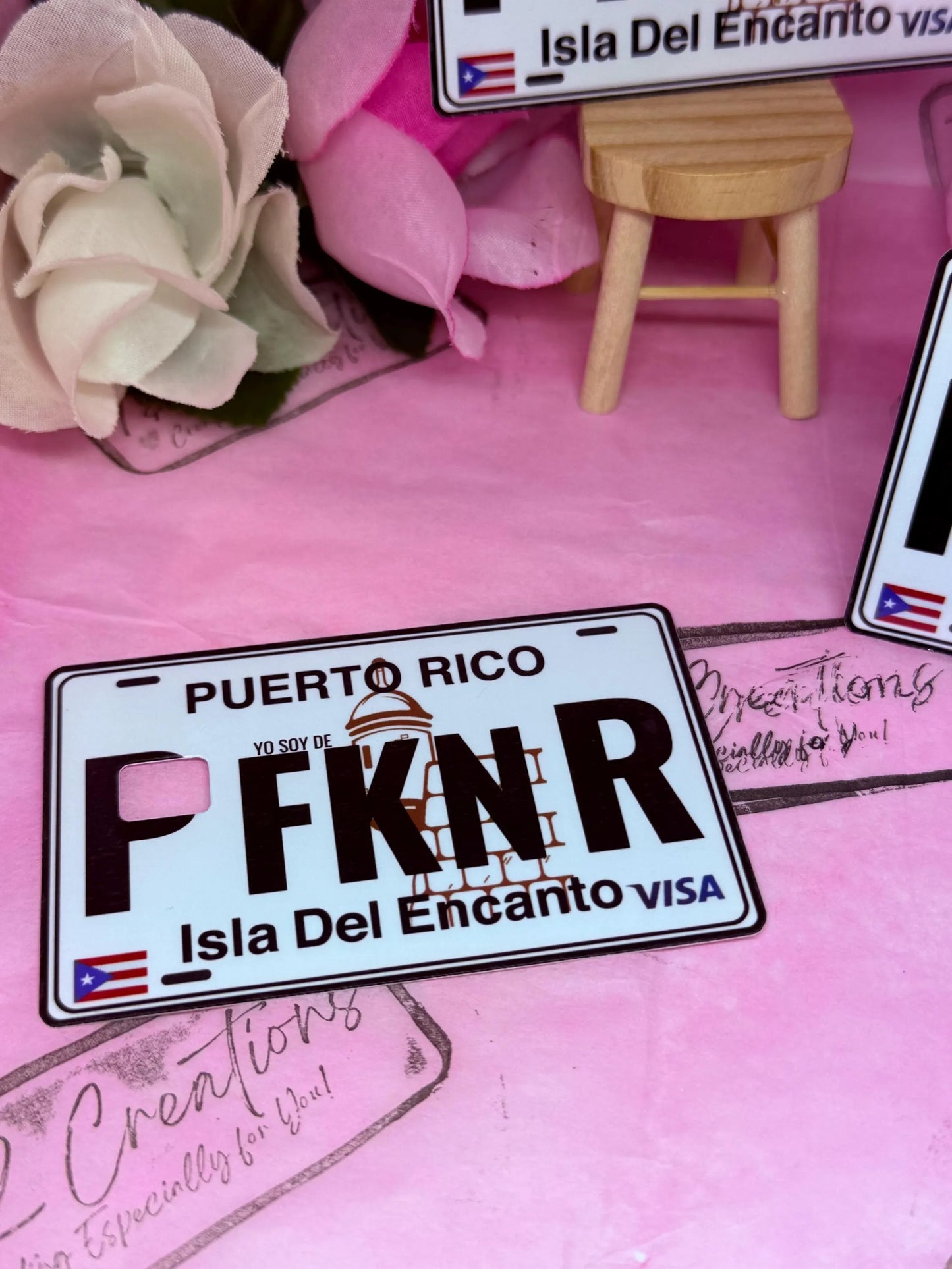 PFKNR Sticker for Credit debit card / Glossy Vinyl Card Decal Puerto Rican