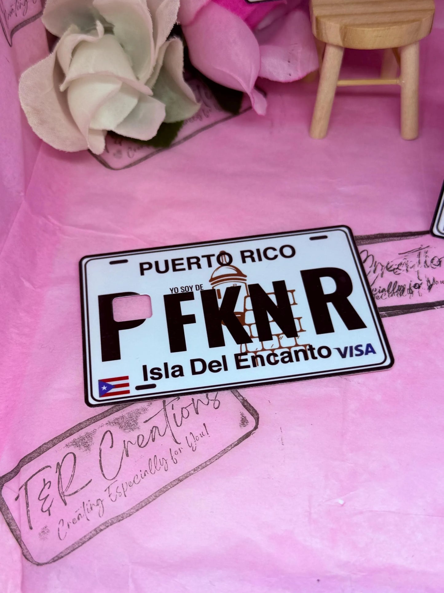 PFKNR Sticker for Credit debit card / Glossy Vinyl Card Decal Puerto Rican