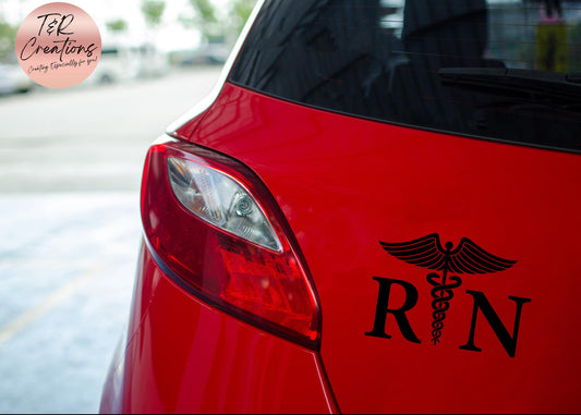 Nurse car decal/ Vinyl sticker/ RN