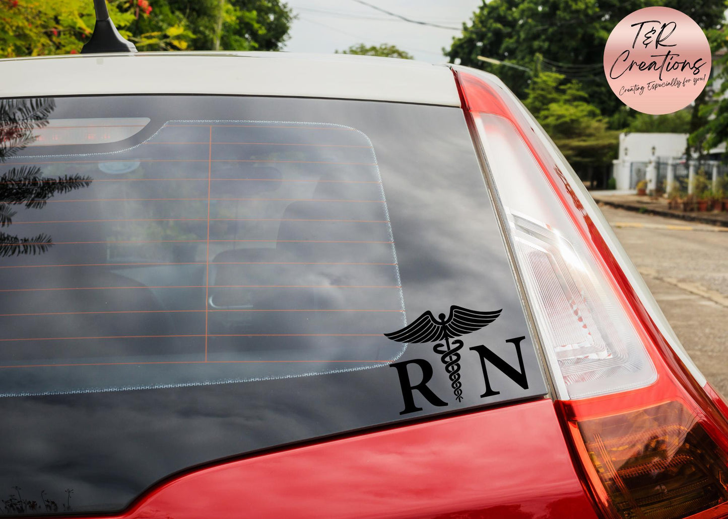 Nurse car decal/ Vinyl sticker/ RN