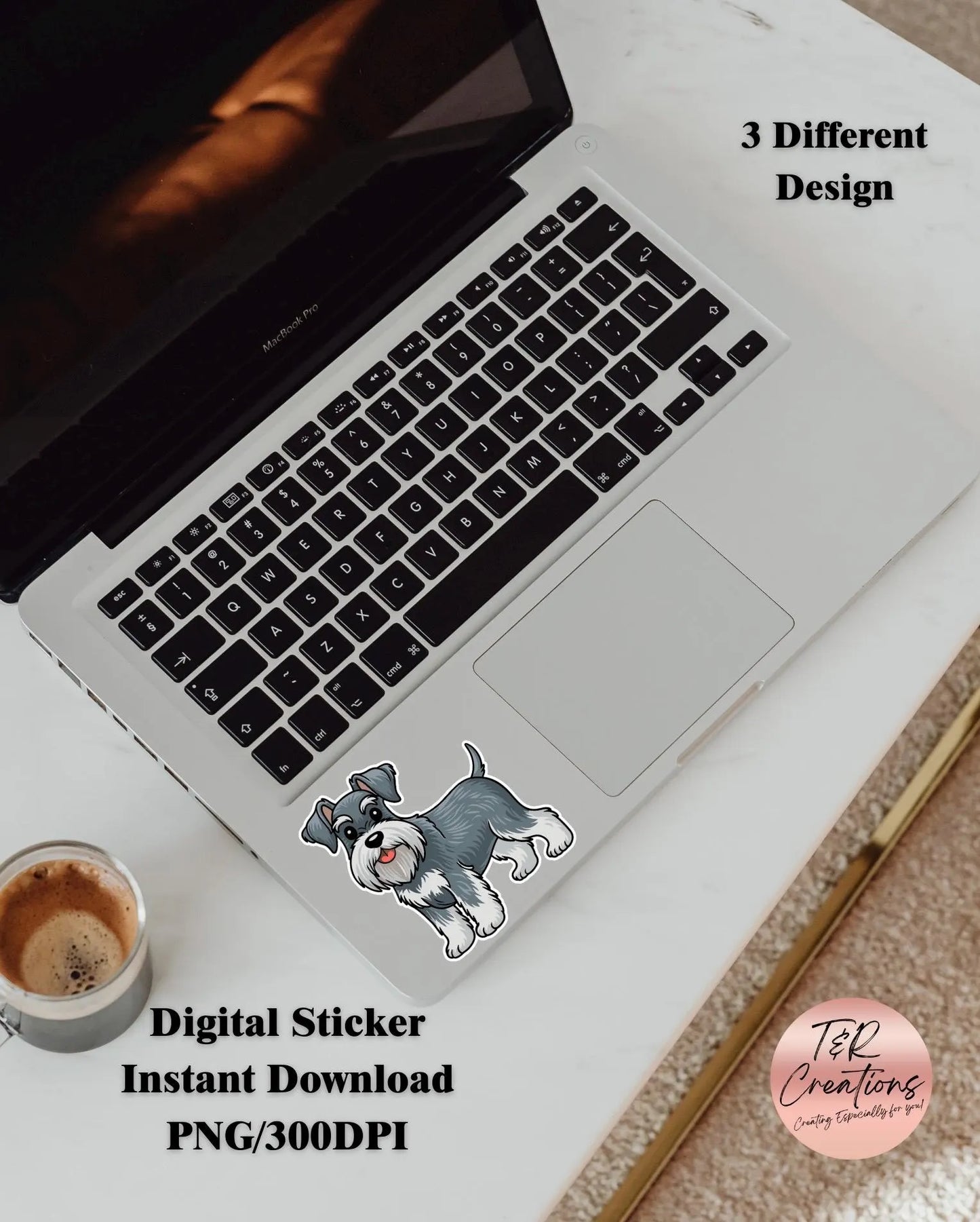 3 Designs | Schnauzer Dogs | PNG + PDF | Instant Download