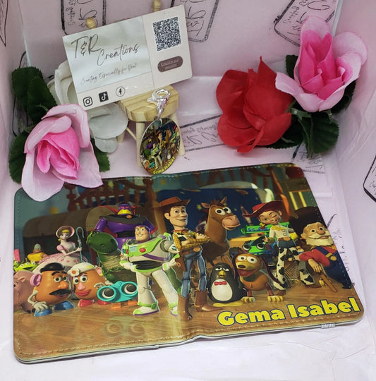 Bundle Toy Funny Personalized Passport & Tag Case Custom Personalized PU Leather