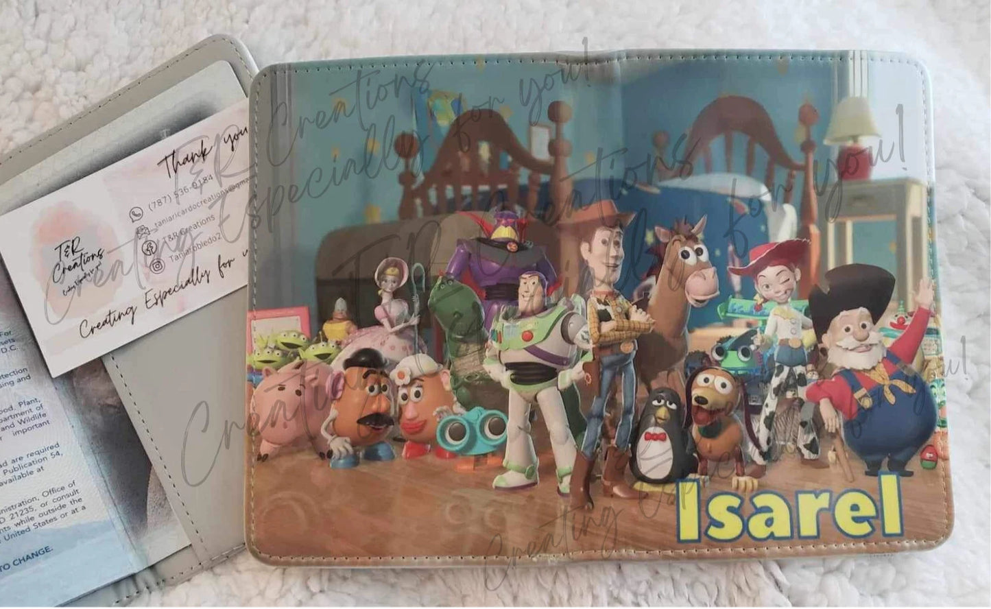 Bundle Toy Funny Personalized Passport & Tag Case Custom Personalized PU Leather