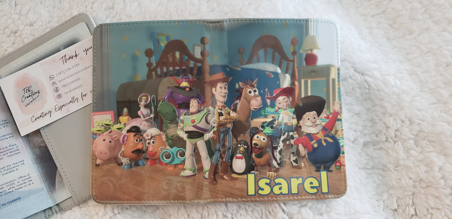 Bundle Toy Funny Personalized Passport & Tag Case Custom Personalized PU Leather