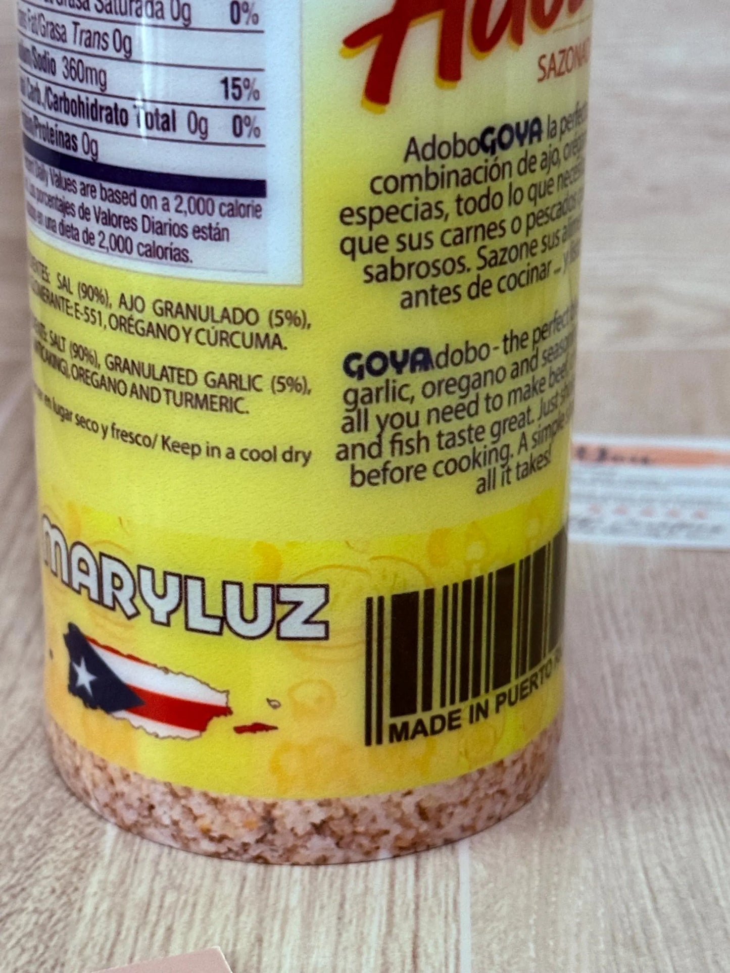 Custom Adobo Goya Bottle Design Tumbler - 20 oz Skinny Tumbler