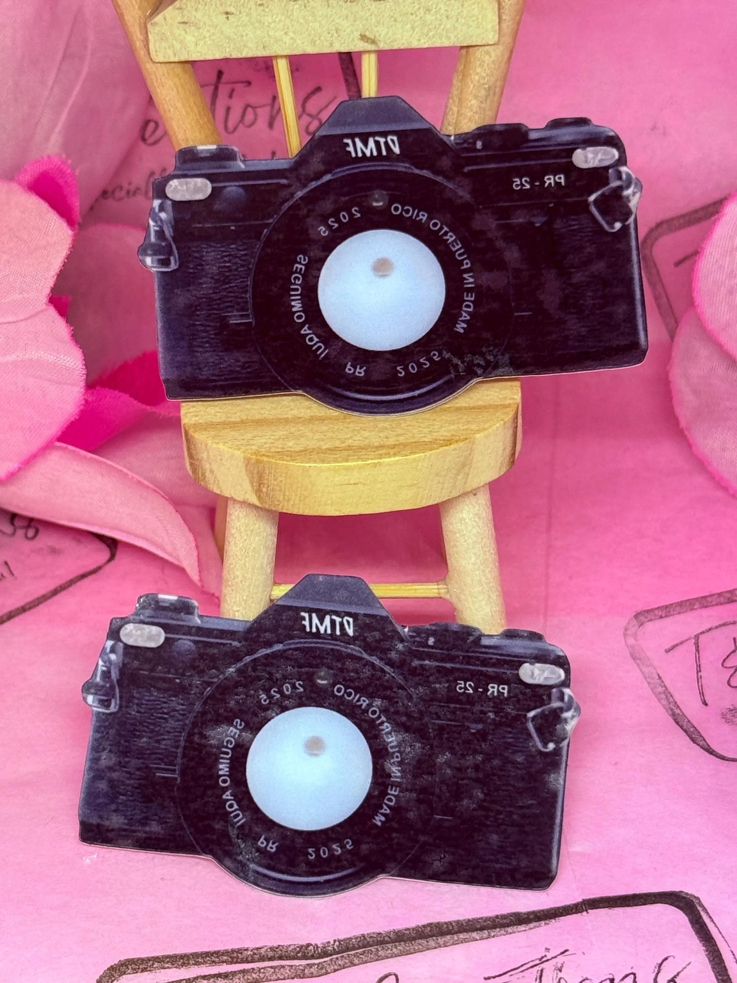 Camera Custom Temporary Tattoo Puerto Rico Design Concert